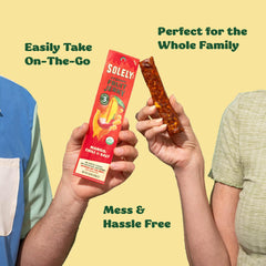 SOLELY ingredient and nutrition label close-up, verifies two-ingredient transparency