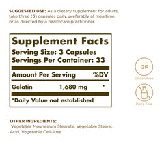 Solgar capsule close-up showing texture and smooth surface for easy swallowing