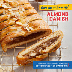 SOLO almond paste used as frangipane filling in tart, adding rich almond flavor