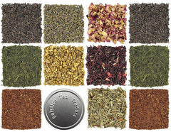 SOLSTICE TEA TRADERS front packaging showing neat tins and kit benefits