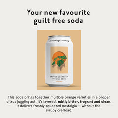 Something & Nothing close-up on can showing citrus zest texture and natural ingredients clarity