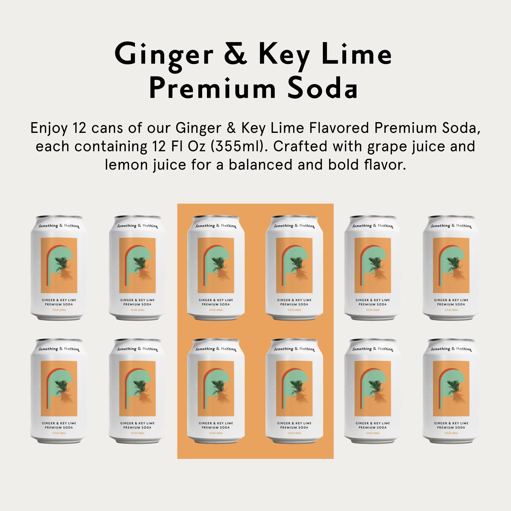 Something & Nothing can on ice with lime wedge showing chilled serving benefit