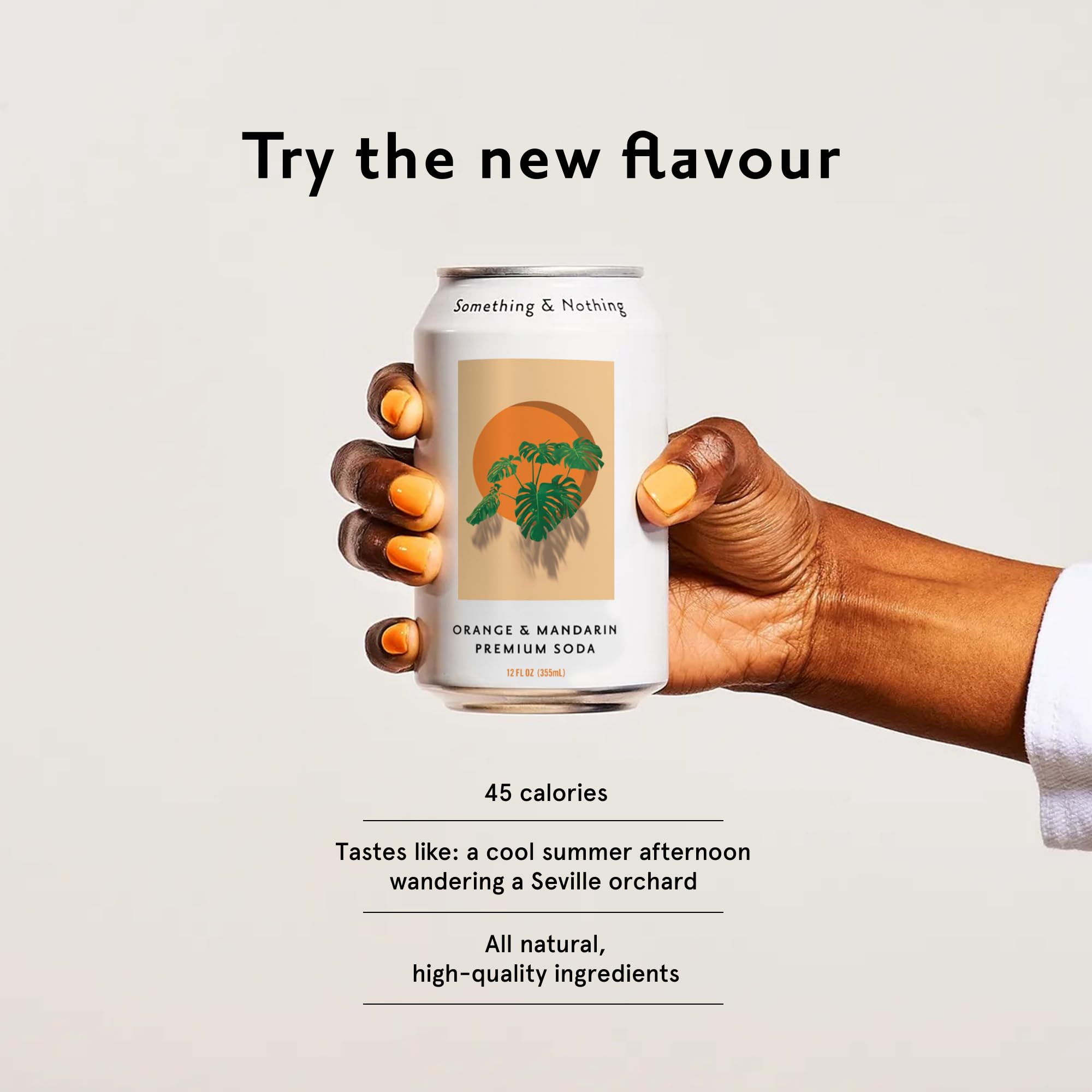 Something & Nothing label and ingredients list showing natural juices and no added sugar
