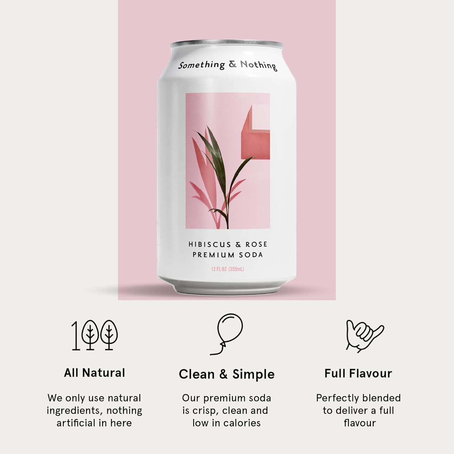 Something & Nothing pouring into a chilled glass to showcase gentle carbonation and refreshing taste