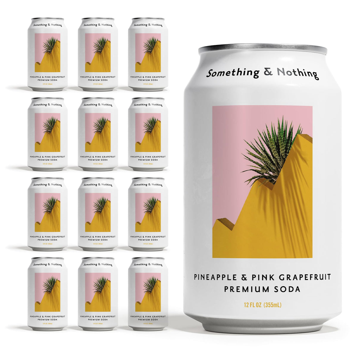 Something & Nothing front packaging showing 12-pack and vibrant fruit branding for convenience