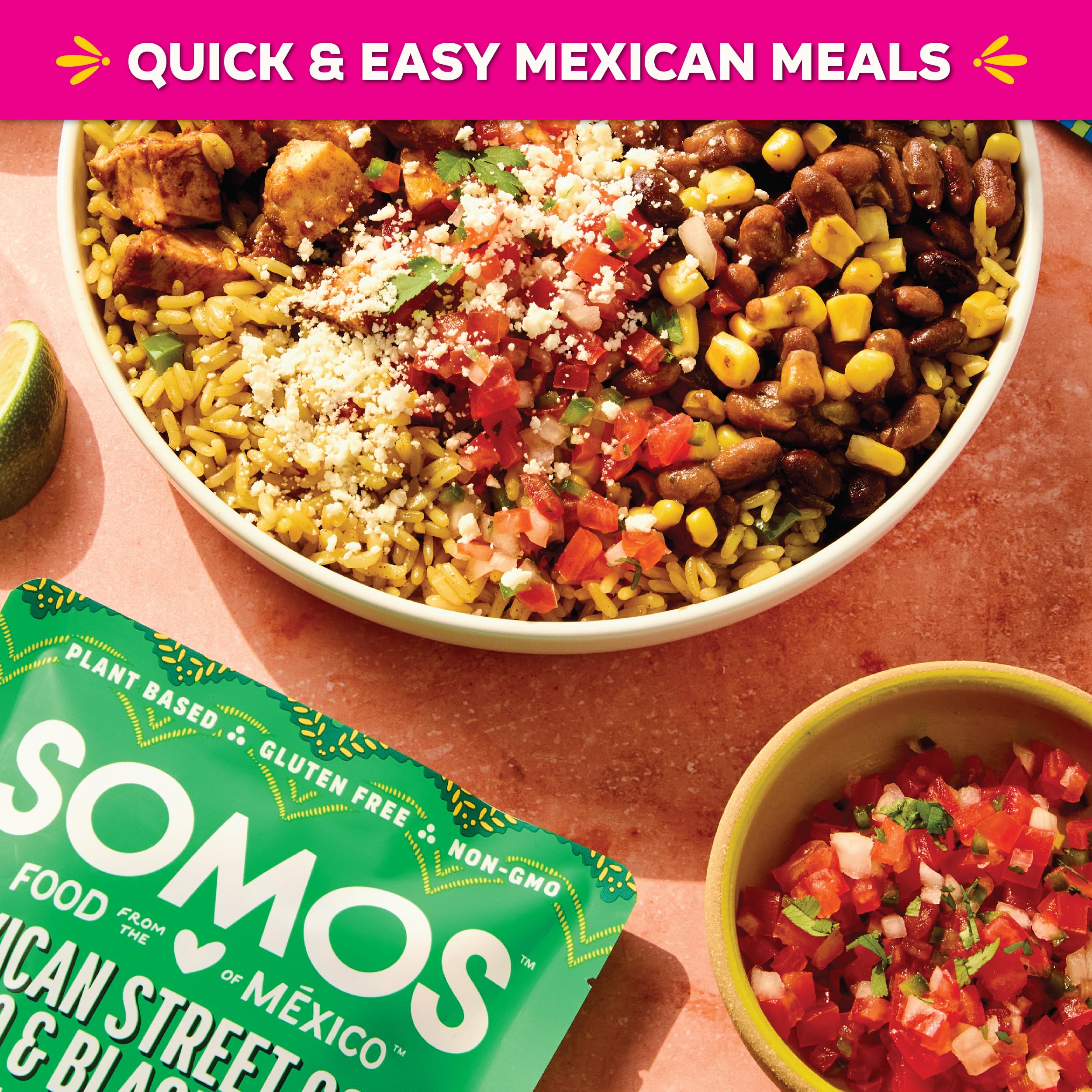 SOMOS eco-friendly pouch material detail highlighting sustainable packaging benefit