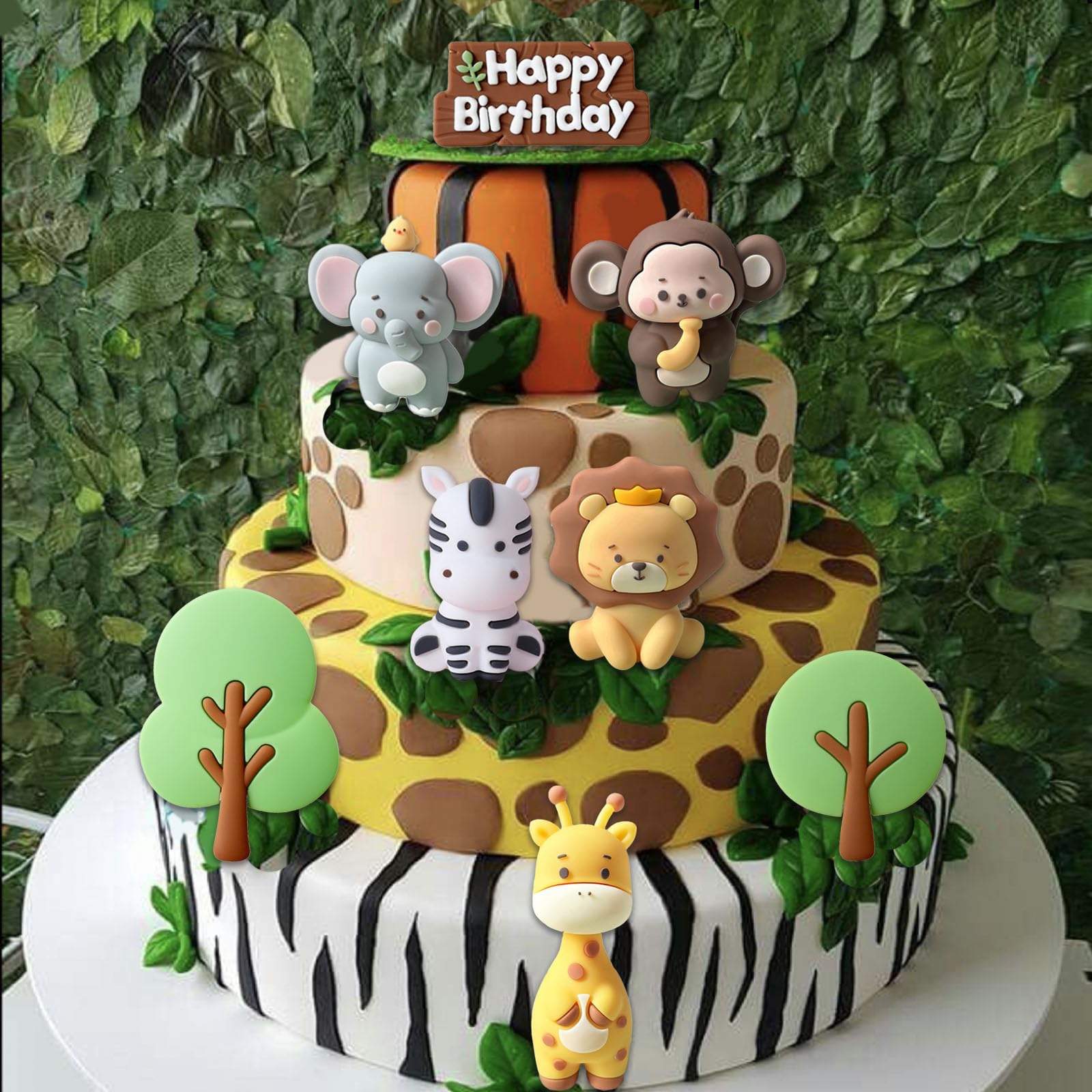 SONICEBUY silicone "happy birthday" topper close-up for clear festive message