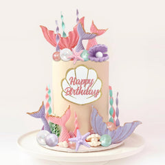 SONICEBUY mermaid tails front view showcasing focal toppers for dramatic cakes
