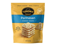 Sonoma Creamery close-up Parmesan crisp highlighting crunchy texture and bold flavor