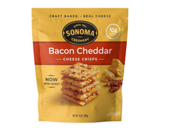 Sonoma Creamery Bacon Cheddar texture close-up revealing smoky pieces and savory bite