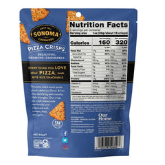 Triangular shape detail of Sonoma Creamery crisp highlighting sturdy pizza-like bite