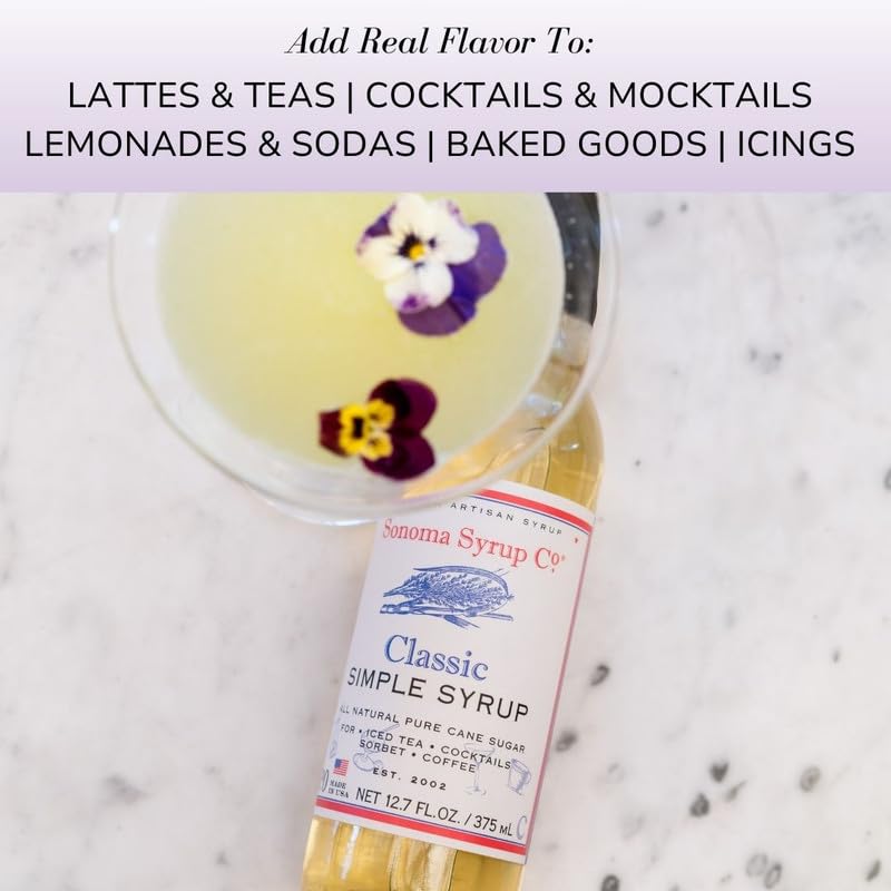 Sonoma Syrup Co used in a cocktail showing balanced sweetness and aroma preservation