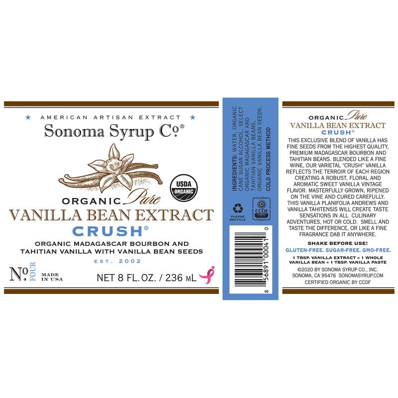 Sonoma Syrup Co dessert drizzle of vanilla sauce showing rich flavor enhancement