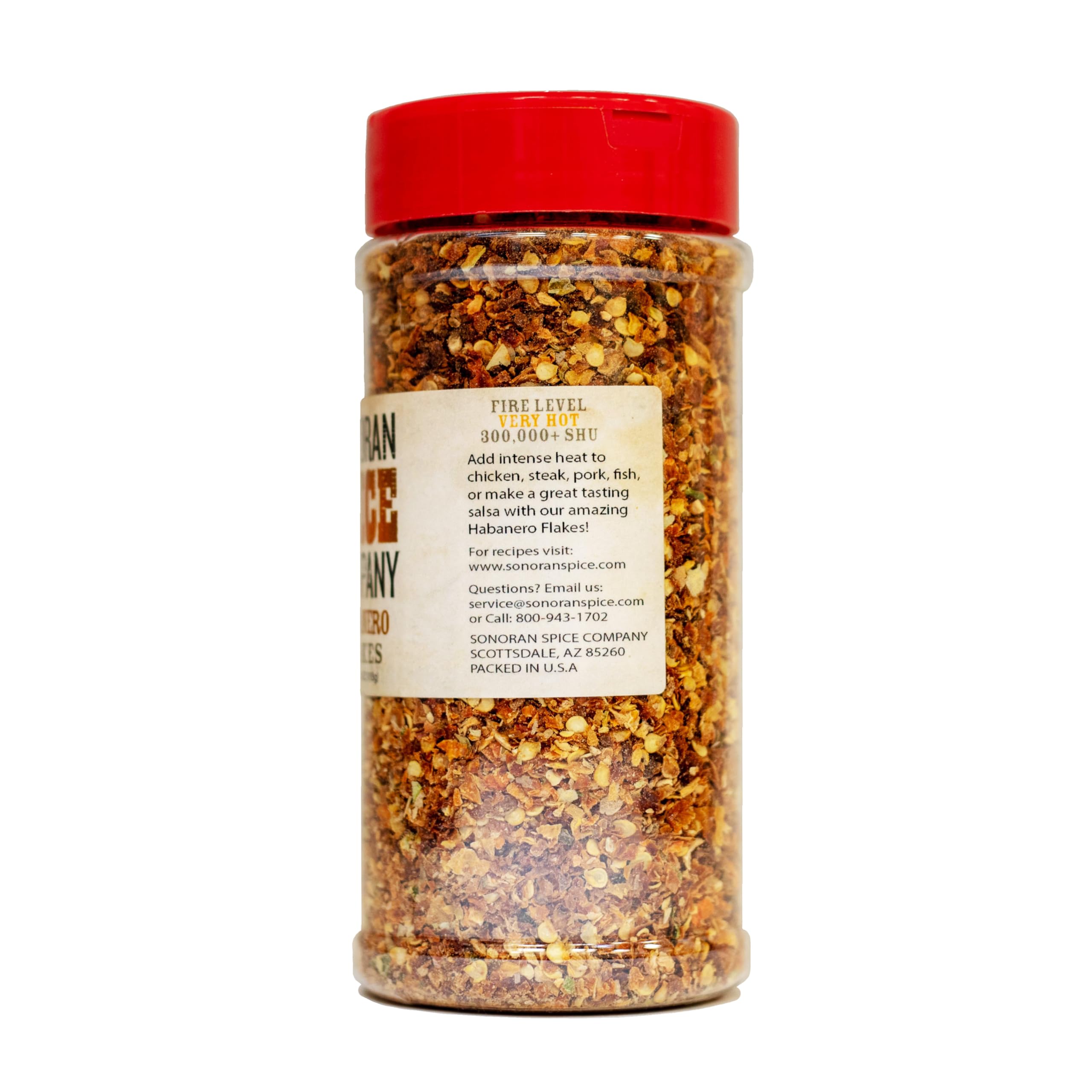 Sonoran Spice close-up of habanero flake texture highlighting vibrant color and potency