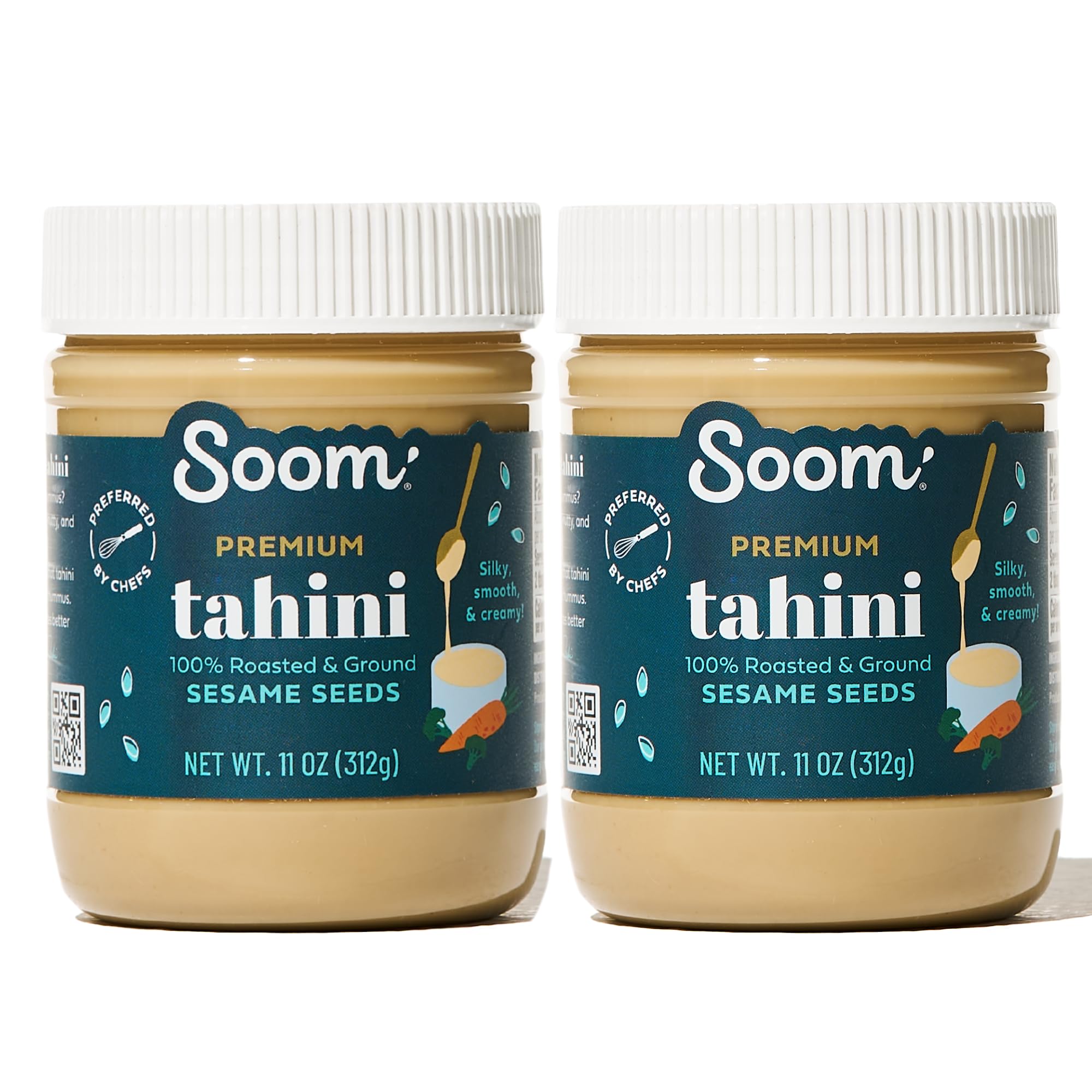 Soom jar front label showing brand and product clarity benefit