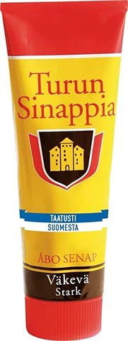 SÖPÖSÖPÖ jar front pack showing red label and bold mustard, perfect for grilling