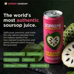 SOPREME close-up of creamy soursop pulp texture highlighting natural fiber