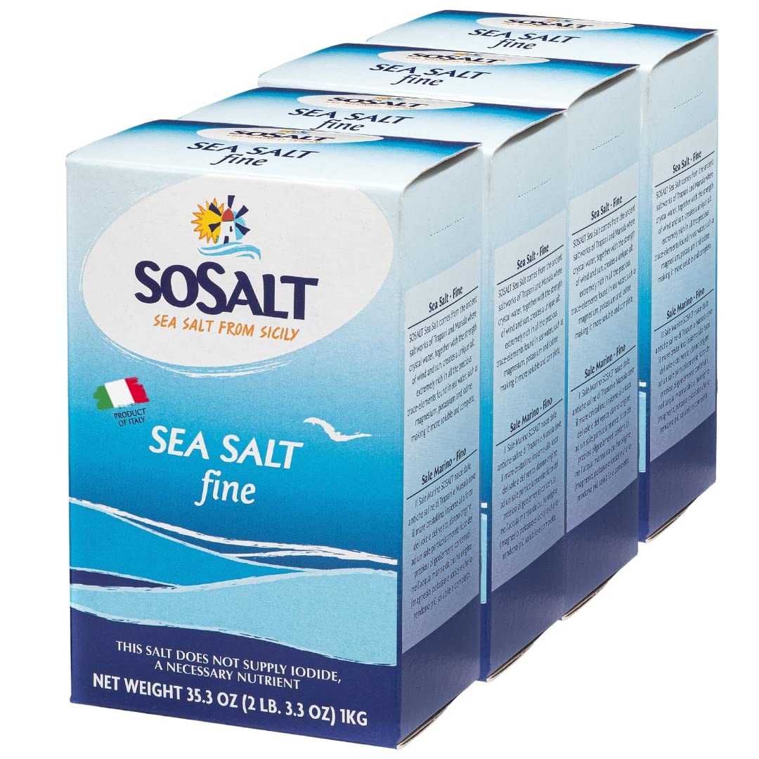 SOSALT Dal Mare di Trapani front packaging showing 1 kg box and brand clarity