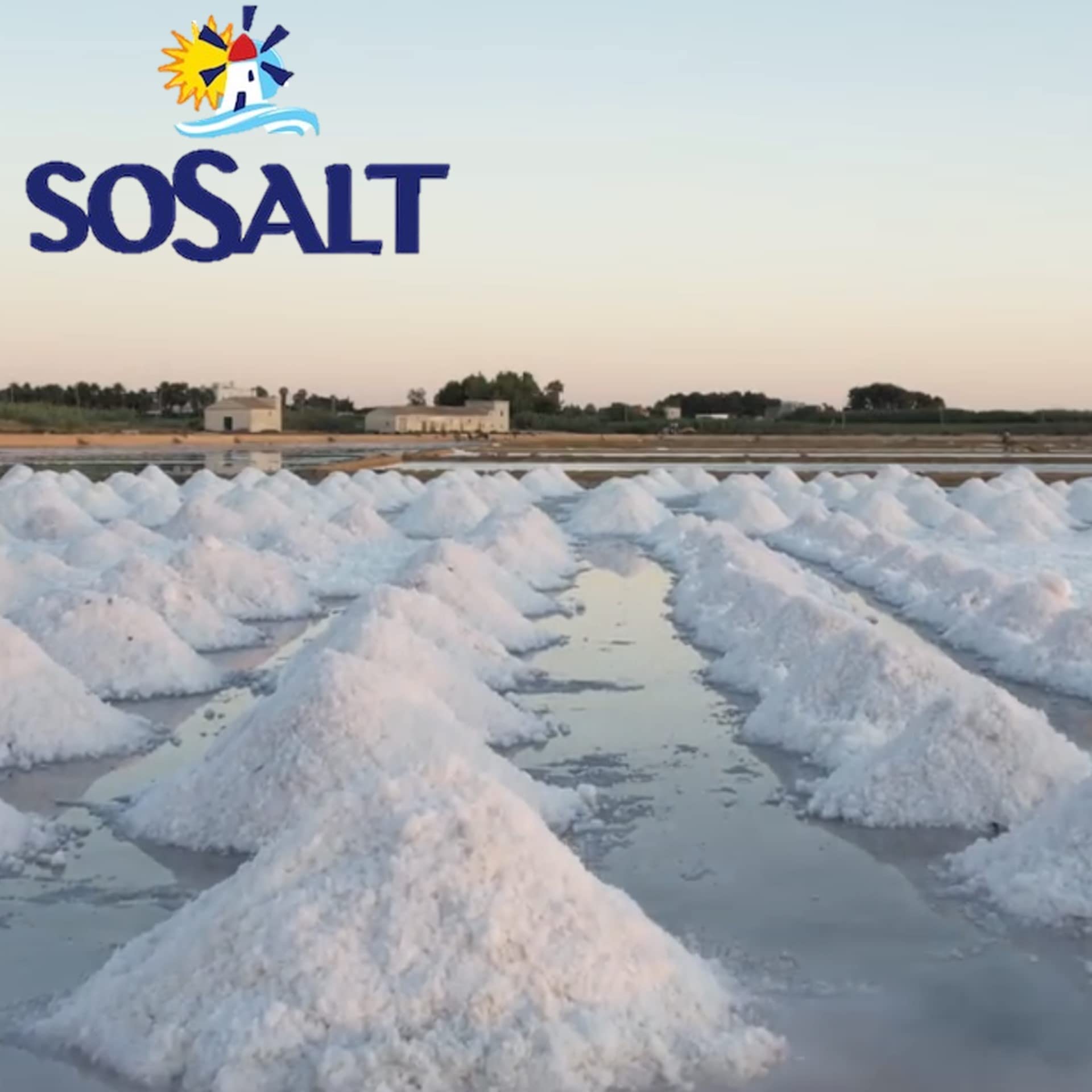 SOSALT DAL MARE DI TRAPANI salt pans landscape emphasizing sustainable cultivation