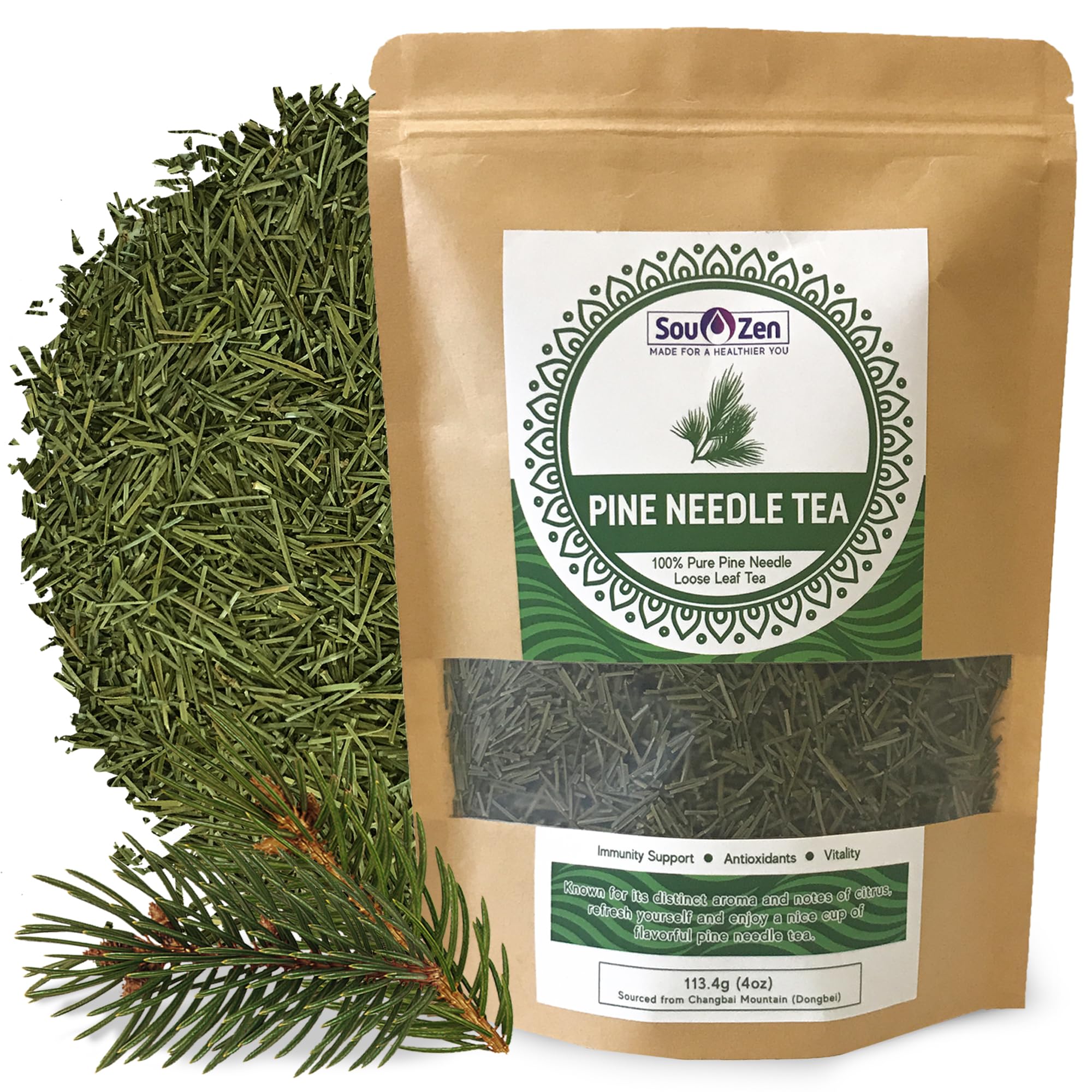 Sou Zen front packaging showing 4oz bag and clear label for easy identification