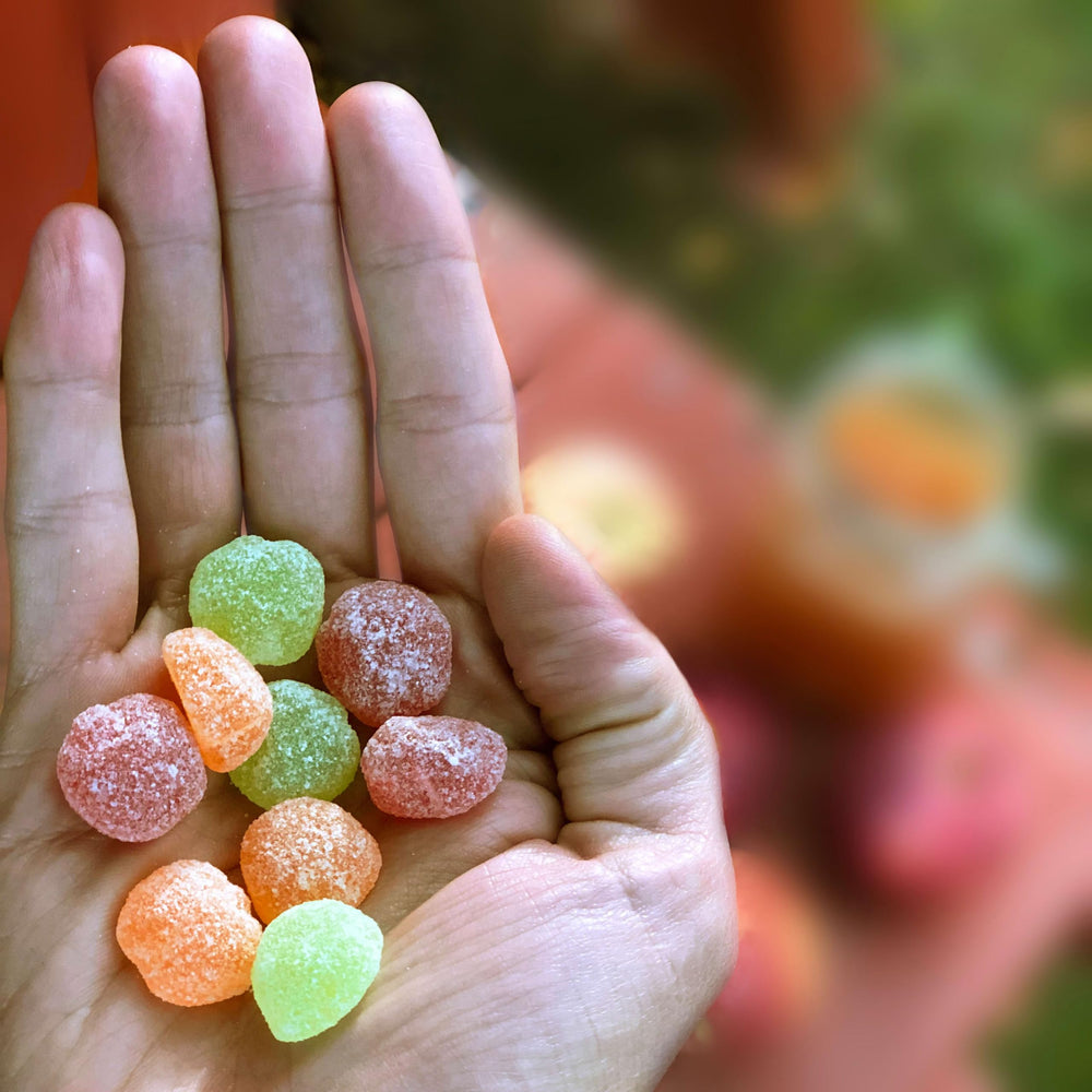 SOUR PATCH KIDS multiple bags arranged for a party-ready bulk candy display