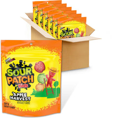 SOUR PATCH KIDS front packaging showing resealable bag and autumn design for easy identification