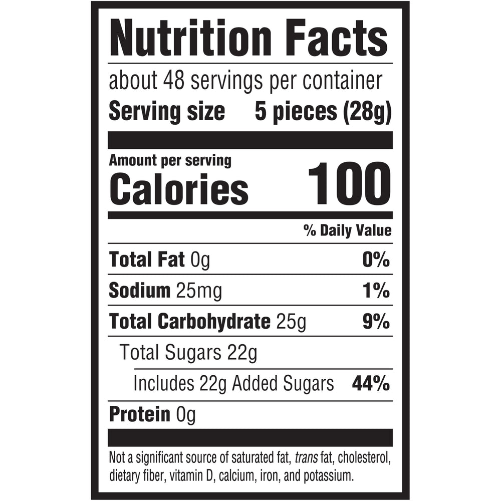 SOUR PATCH KIDS individually wrapped gummy close-up highlighting freshness