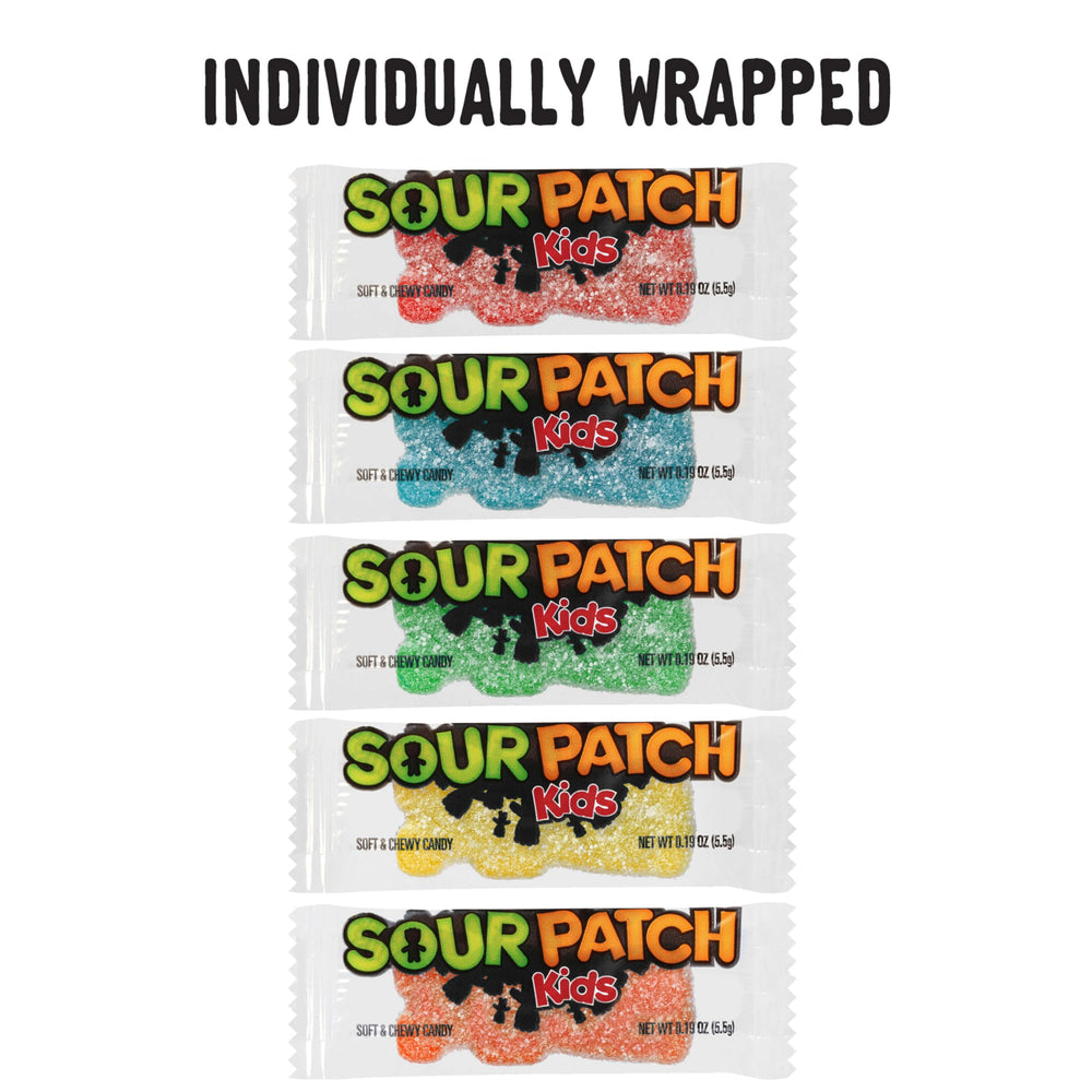 SOUR PATCH KIDS single large gummy detail showing chewy texture and sugar