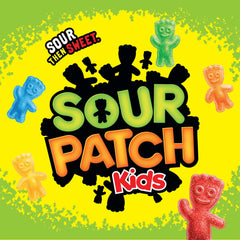 SOUR PATCH KIDS close-up of chewy texture and sour sugar coating