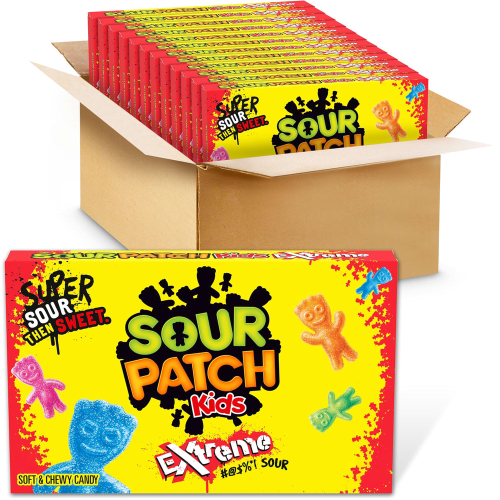 SOUR PATCH KIDS front box showing brand and bold sour appeal for clear shelf recognition