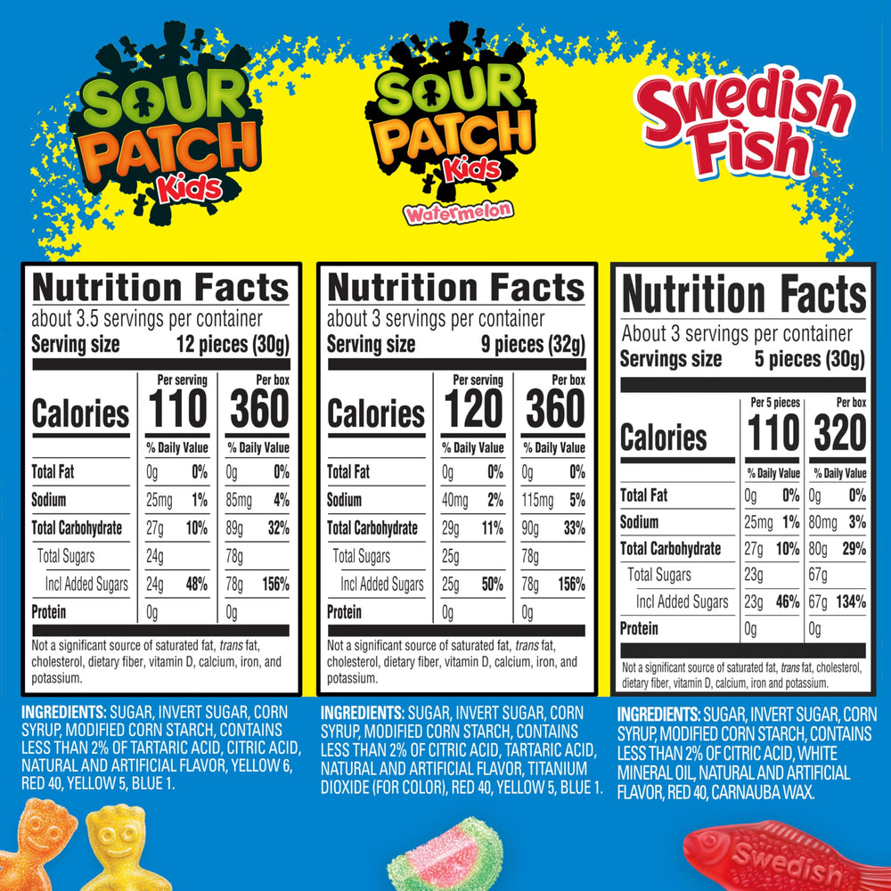 Sour Patch Kids Original close-up showing sour sugar coating and bright flavors benefit