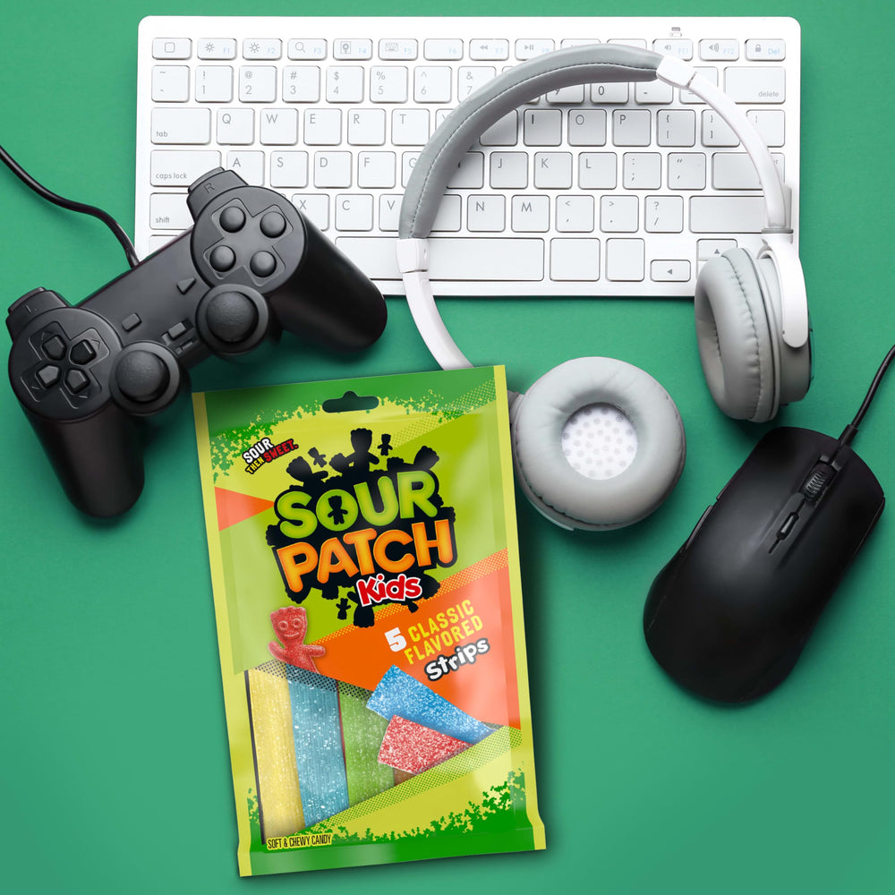 SOUR PATCH KIDS served in a bowl for movie night, ideal for sharing