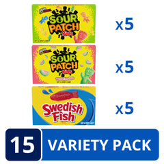 Sour Patch Kids Watermelon close-up showing pink-green chewy pieces and summer taste benefit