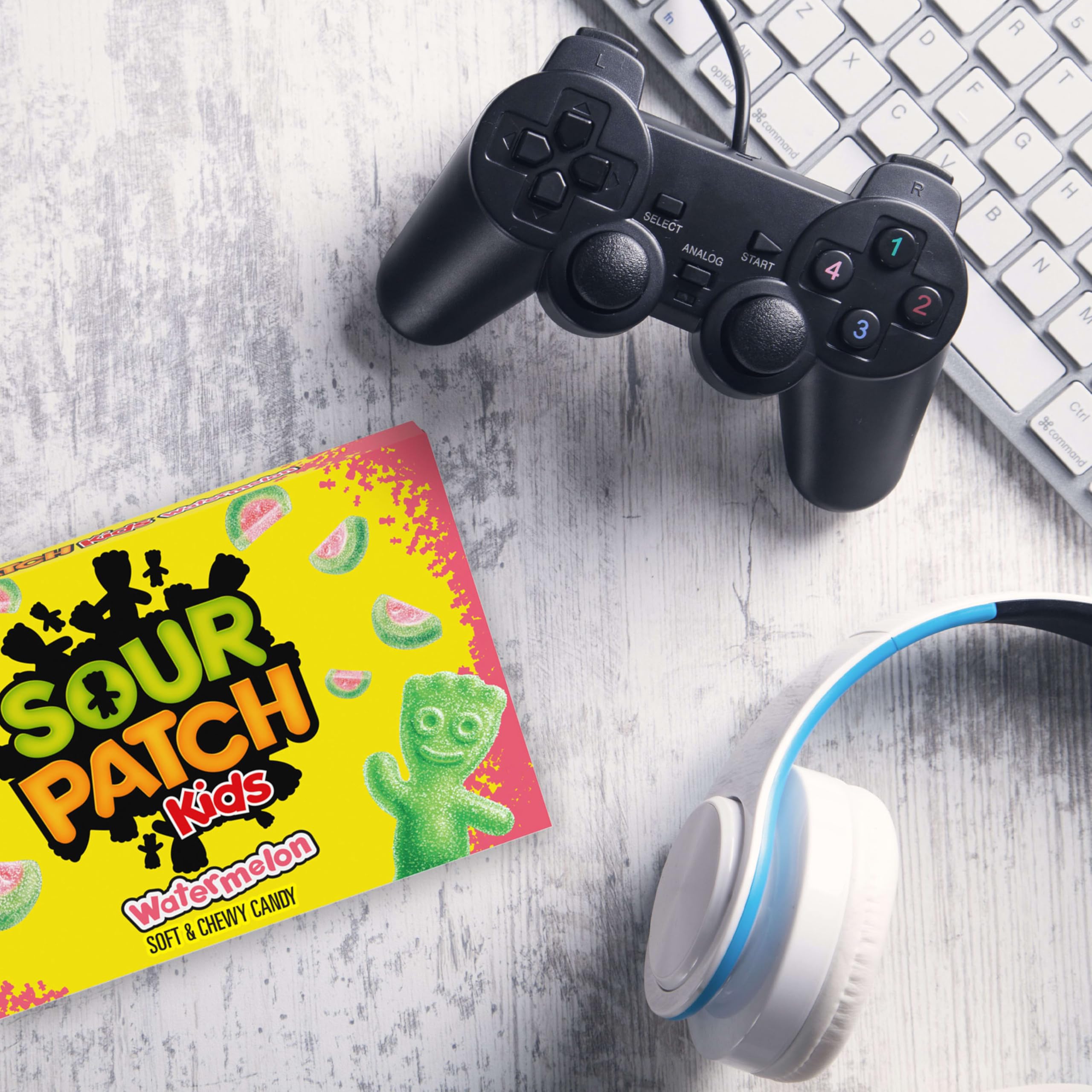 SOUR PATCH KIDS box in a lunchbox illustrating portable snack convenience