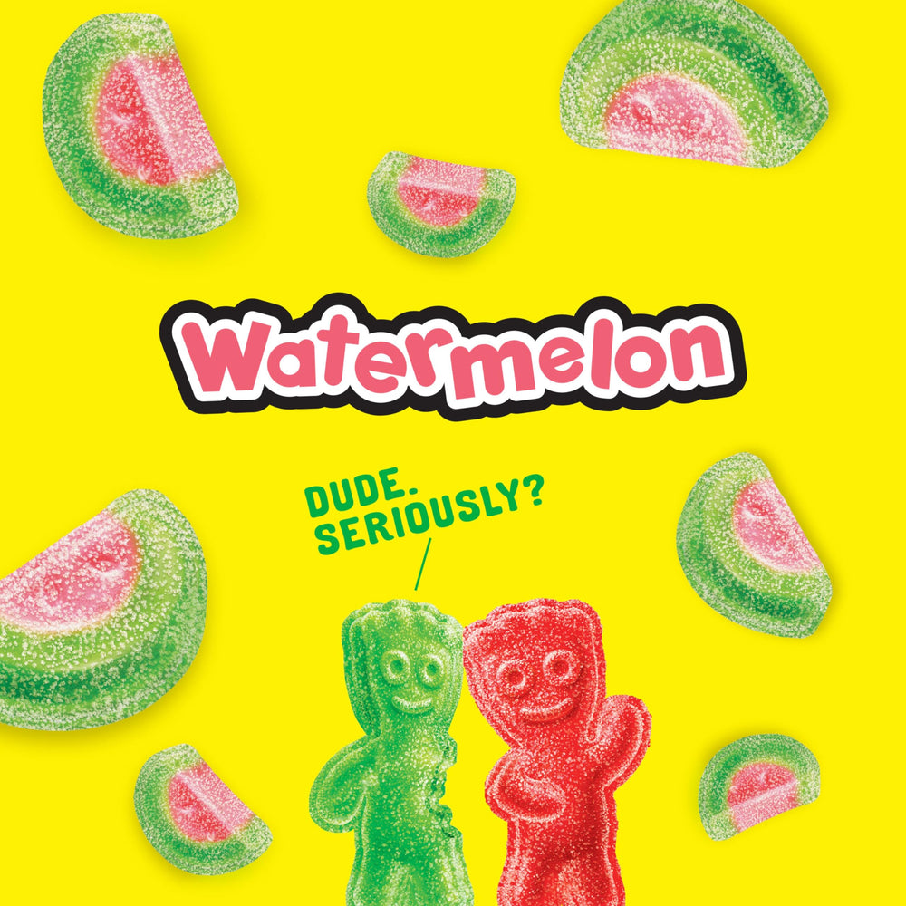 SOUR PATCH KIDS stacked twelve boxes showing bulk supply convenience