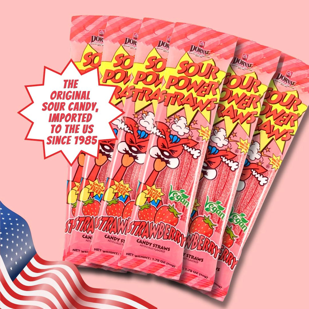 Sour Power snack pack held in hand for portability and convenient portioning