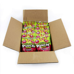 Sour Punch back label and nutrition panel displaying serving details