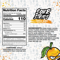 SOUR STRIPS open snack bag in hand illustrating portability and easy sharing for on-the-go snacking