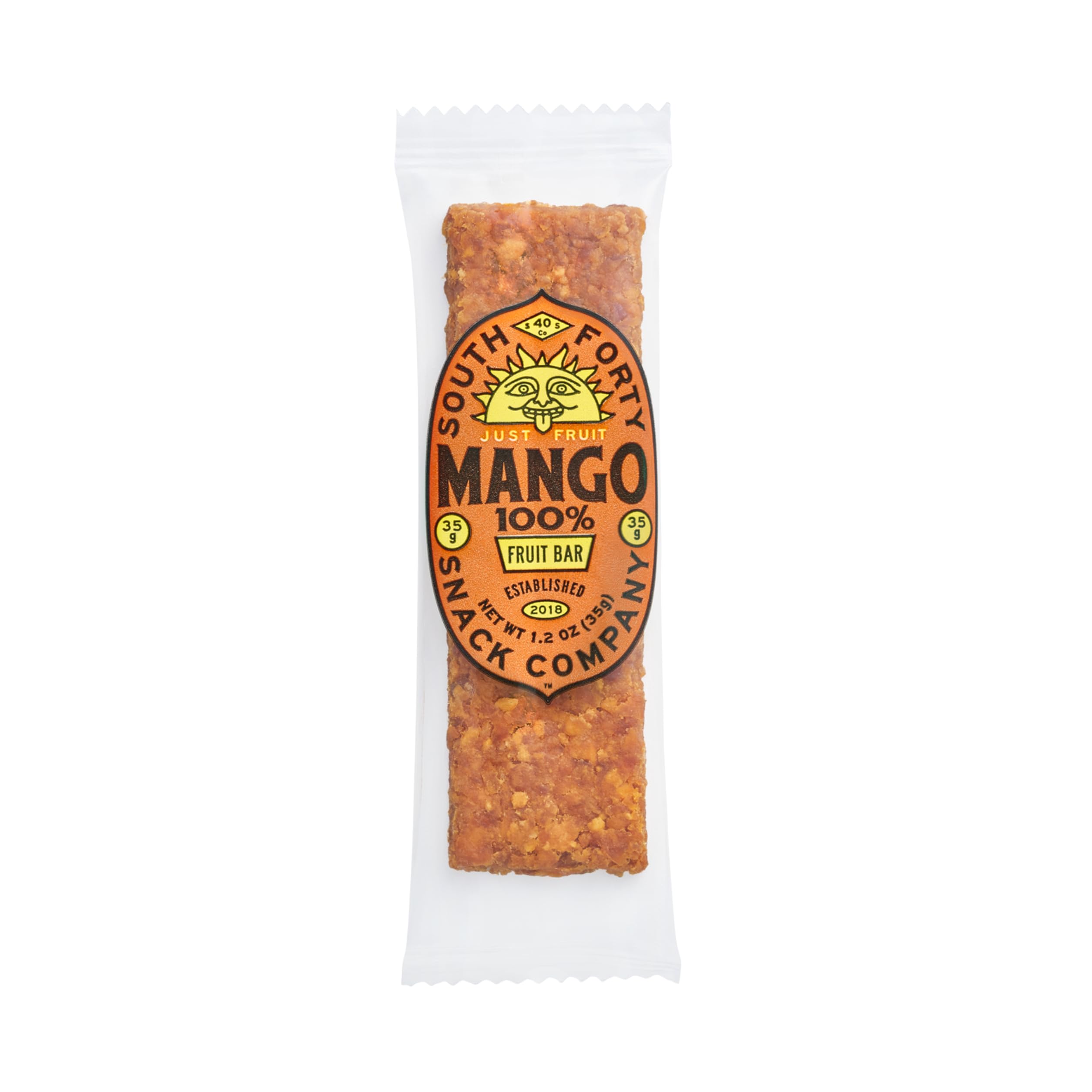 South 40 Snacks bar held in hand showing serving size convenience