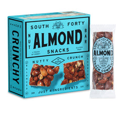 SOUTH FORTY SNACKS front packaging showing 12-bar pack and product name for easy identification