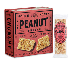 SOUTH FORTY SNACKS front packaging showing 12-bar pack and product name for easy storage
