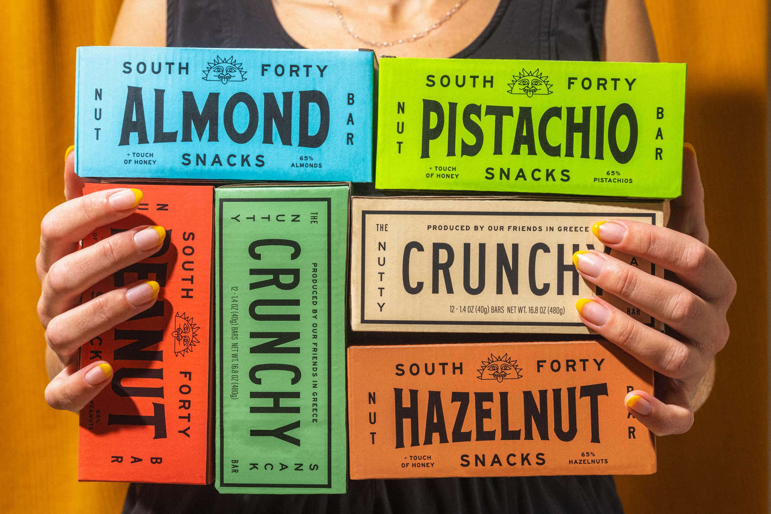 South Forty Snacks bar inside a backpack pocket for on-the-go snacking