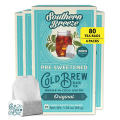 Southern Breeze front packaging showing 20-bag box and zero-sugar claim