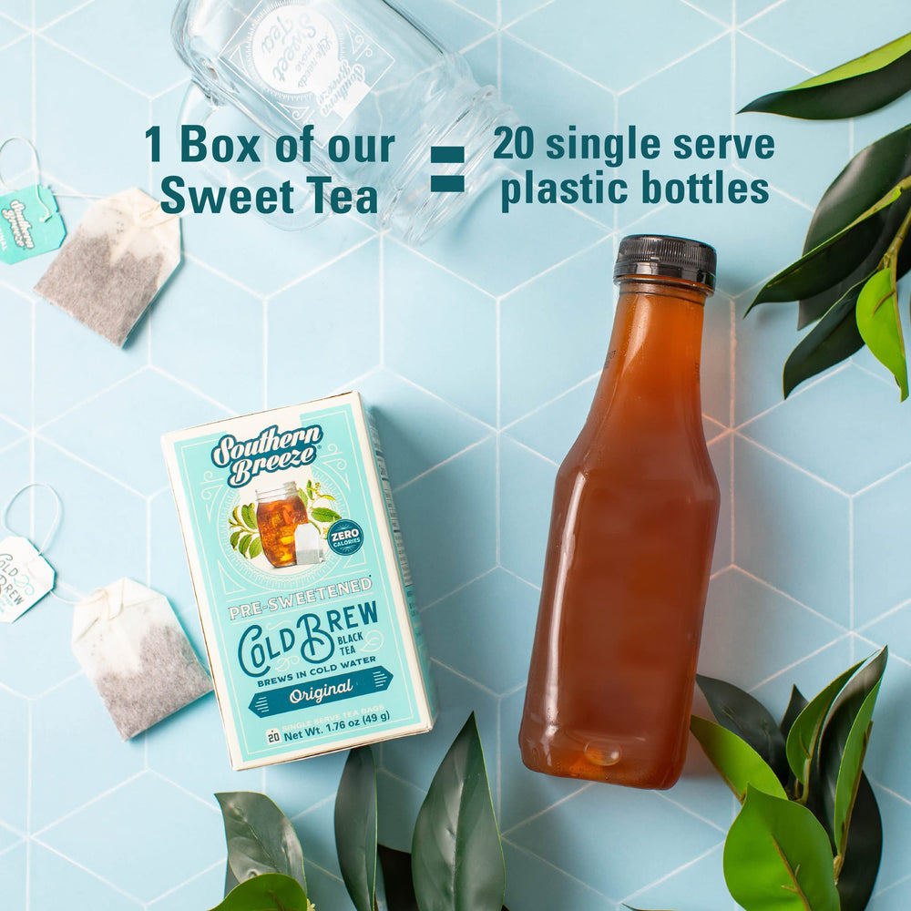 Southern Breeze enjoyed outdoors in a summer setting promoting eco-friendly beverage choice