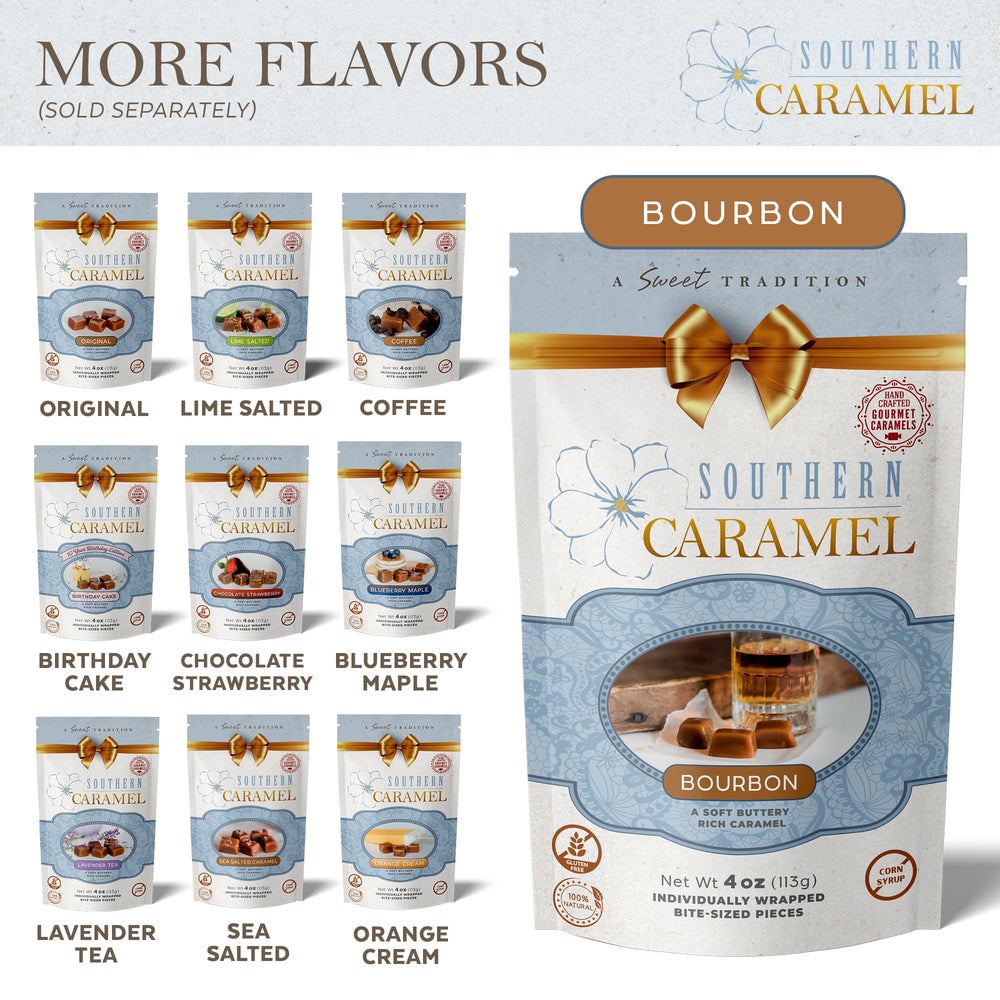 SOUTHERN CARAMEL caramel next to cocktail showing perfect pairing