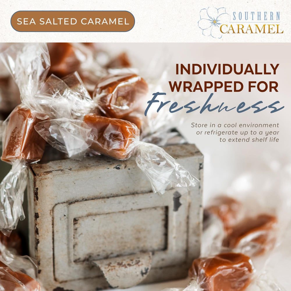 Southern Caramel caramel texture close-up showing creamy, toasted interior