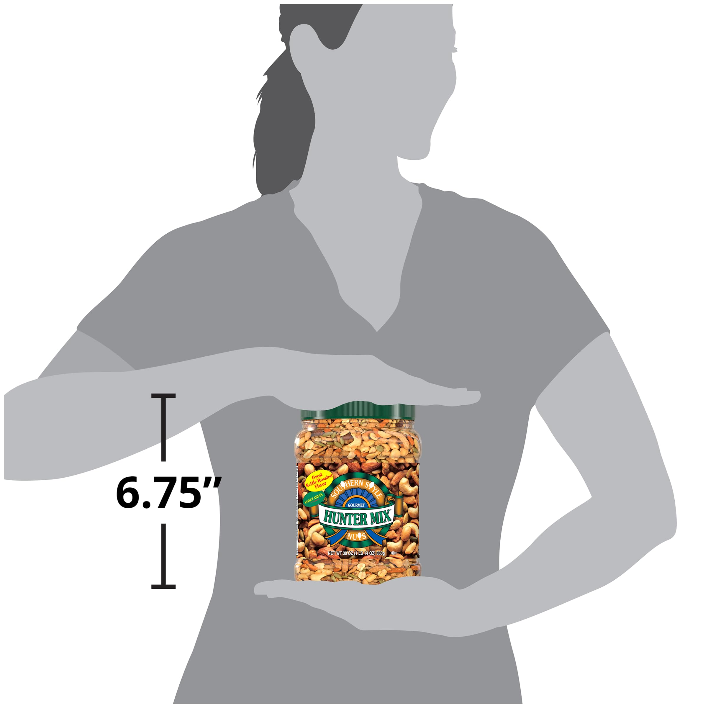 Southern Style Nuts on snack table with cheese board showing party-ready convenience