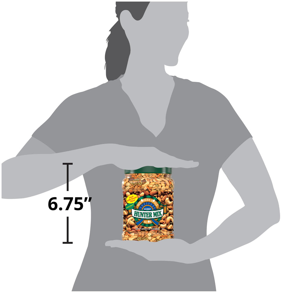 Southern Style Nuts on snack table with cheese board showing party-ready convenience