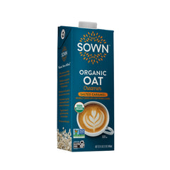 SOWN close-up pour showcasing creamy rolled-oat texture and smoothness