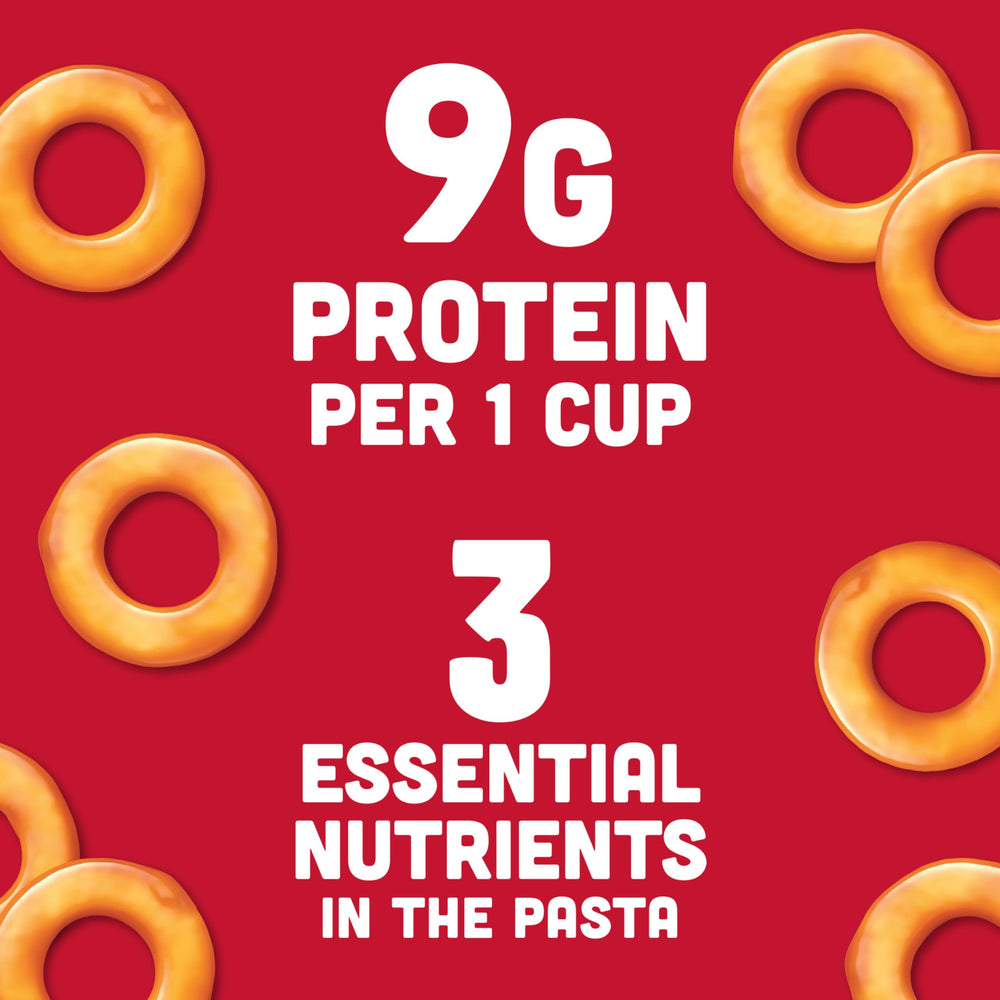 Spoonful of SpaghettiOs in a bowl illustrating easy, kid-friendly spoon serving
